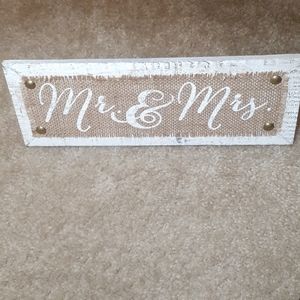 Mr. & Mrs. Plaque